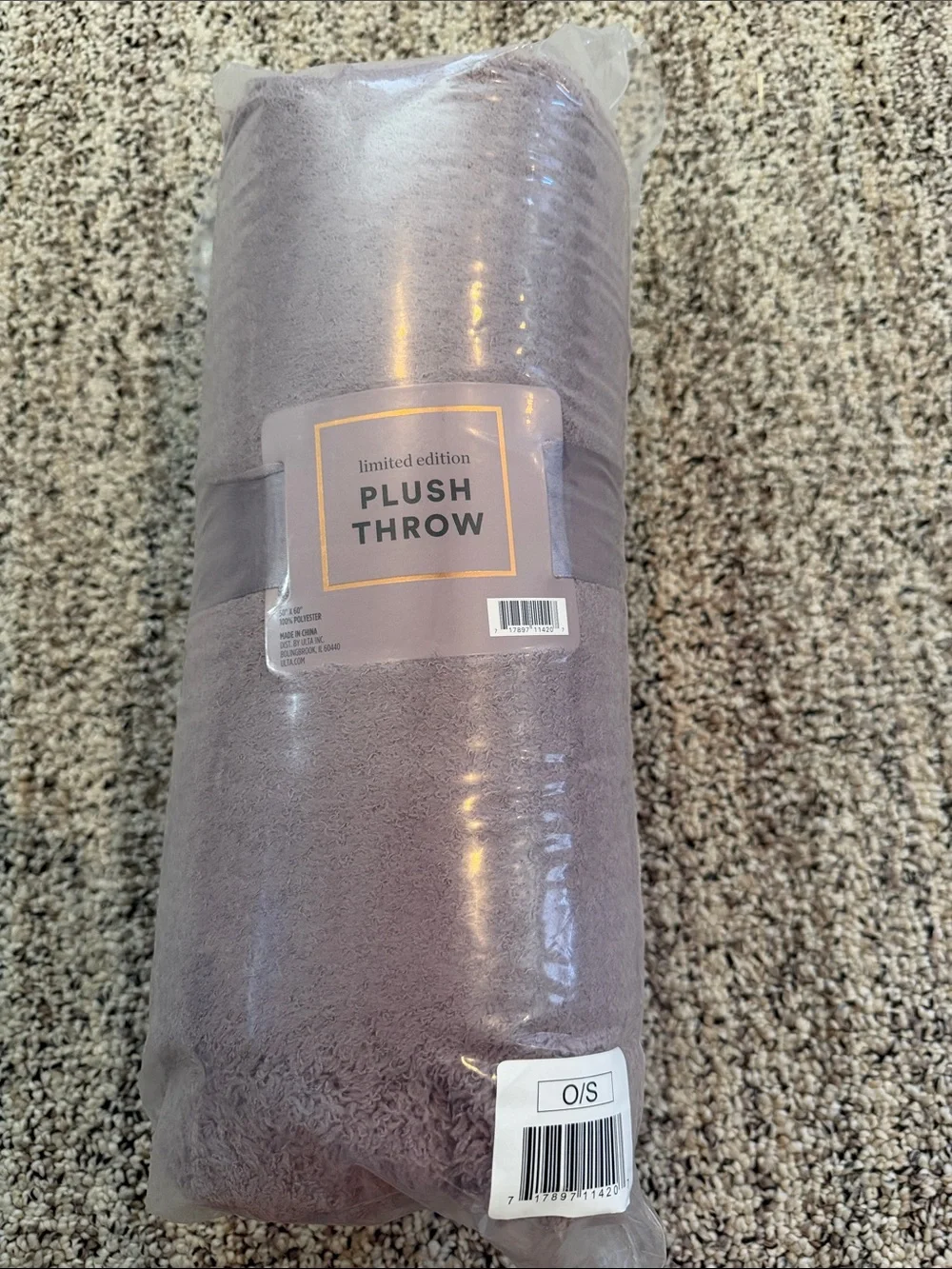 Limited Edition Plush Throw Blanket - Gray